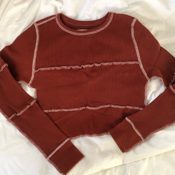 Urban Outfitters Thermal Crop - Picture 1 of 3